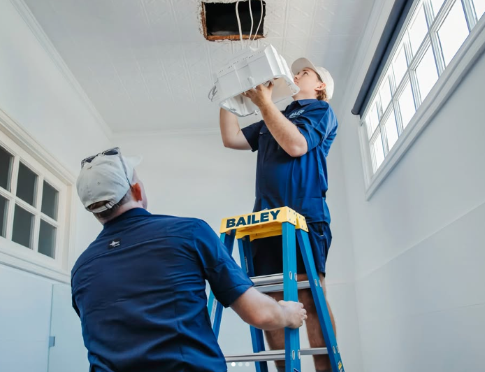Rooftop electrical work