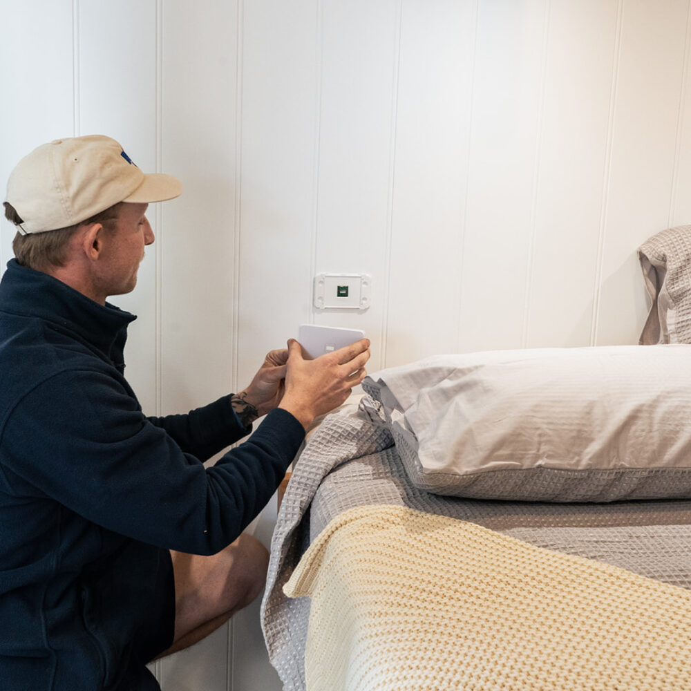 Smart home device fitted